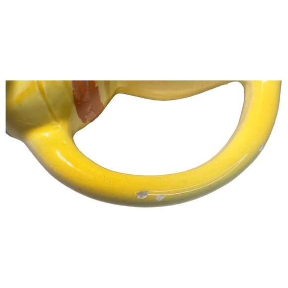 1973 Holt Howard Smiling Tiger Childs Mug Cup Made Japan Ceramic Yellow Chips - Picture 7 of 8